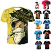 Dragon Ball T-shirt Anime Summer 3D Print Cartoon Fashion Mens Womens Boys Goku Vegeta Saiyan Free Shipping Plain T-shirts