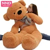 Free Shipping Huge Teddy Bear Skin Cuddly Giant Animal Toy Without filling 120 cm Dark Brown for Children Kids Baby Girlfriend
