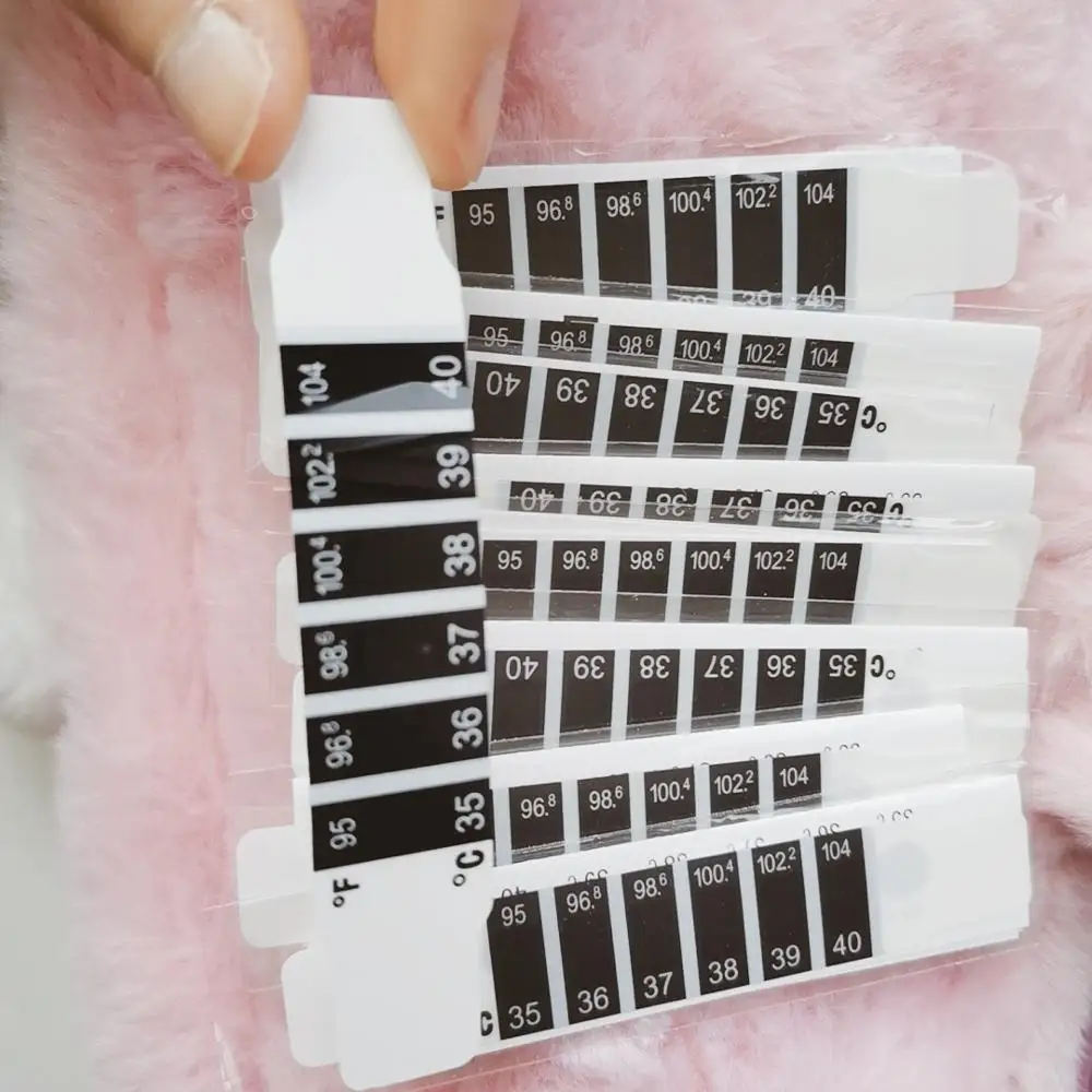 Stock Household Adhesive Lcd Disposable Plastic Forehead Baby