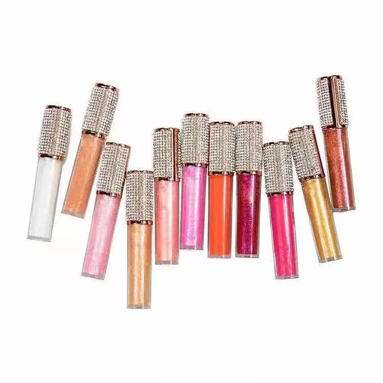 Crystal Clear 5ml Cosmetic Lipgloss Packaging Rose Gold Empty