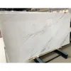 Polished grey vein and linked white marble slab