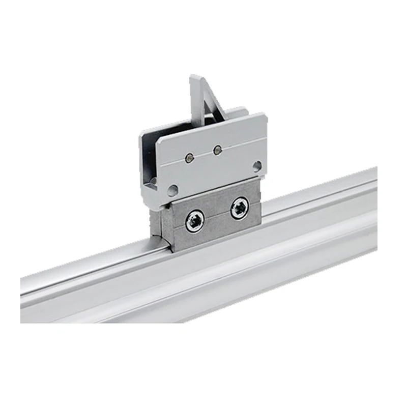 product t type slider stopper third generation grade 1000 series aluminum alloy lean pipeline rod accessories trolley flow rack-16