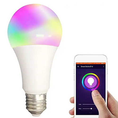 Smart WiFi Light Bulb Works with Alexa 7W LED WiFi Color Changing Dimmable Bulb