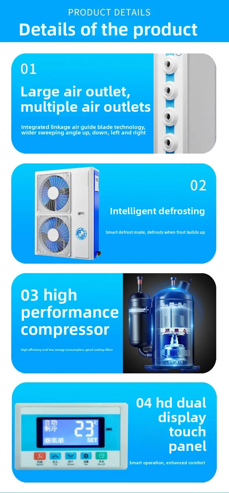 Split Air Conditioners, R-410A - detail 16