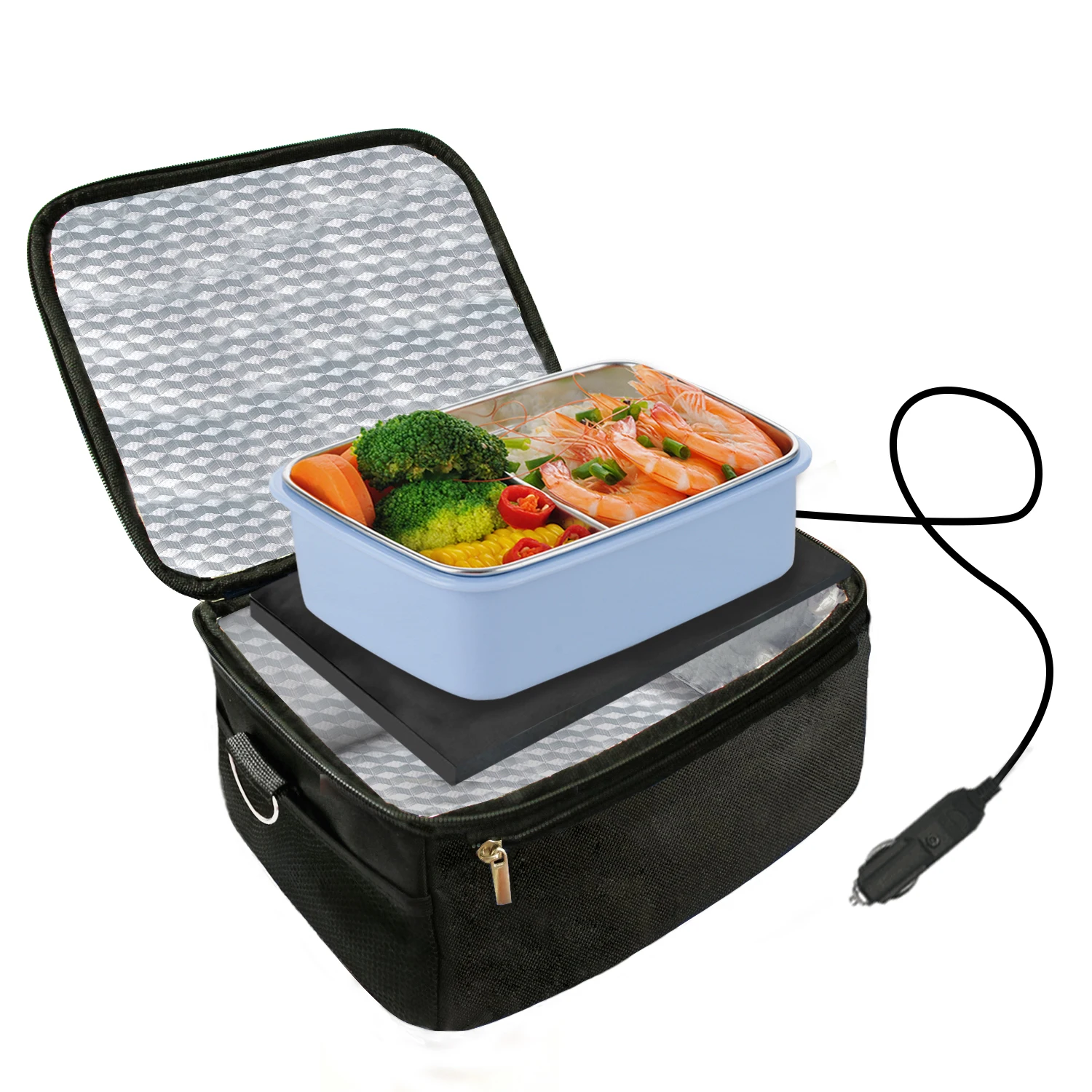 Electric Lunch Bag,Portable Food Warmer For Meals Reheating And Raw