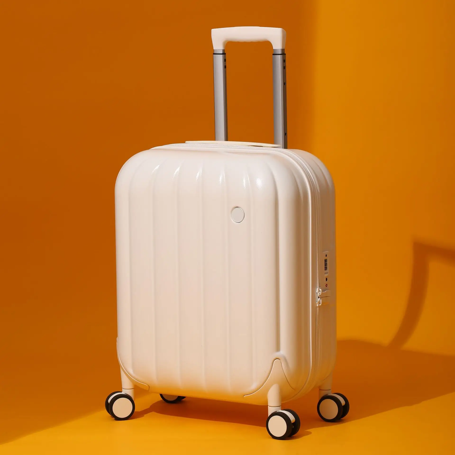 product 20 inch new pumpkin bubble box pc hard case childrens password lock universal spinner wheel travel trolley case waterproof-19