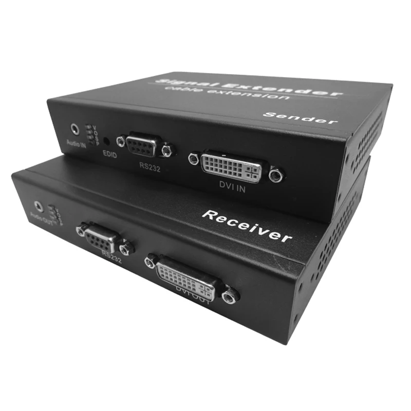 
FVO-3DAS Long Range DVI And Audio Signal Transmission RS232 Control Uncompressed 10km 1080P DVI Fiber Extender 