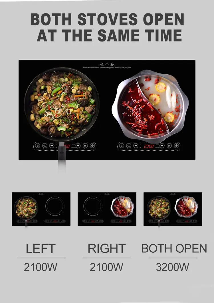 Multi Built In Two Head Hob Double Hob Hot Pot Electrical Stove