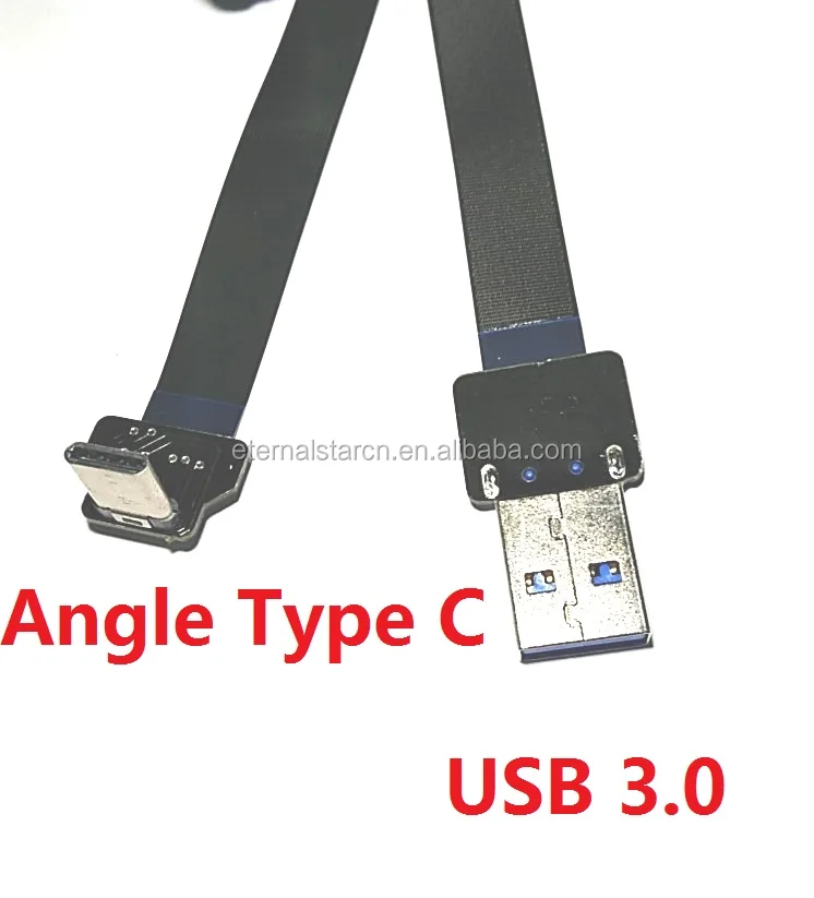 Ultra Flat Thin Fpv Usb Cable Angle Micro Usb To Usb A Flexible Ribbon