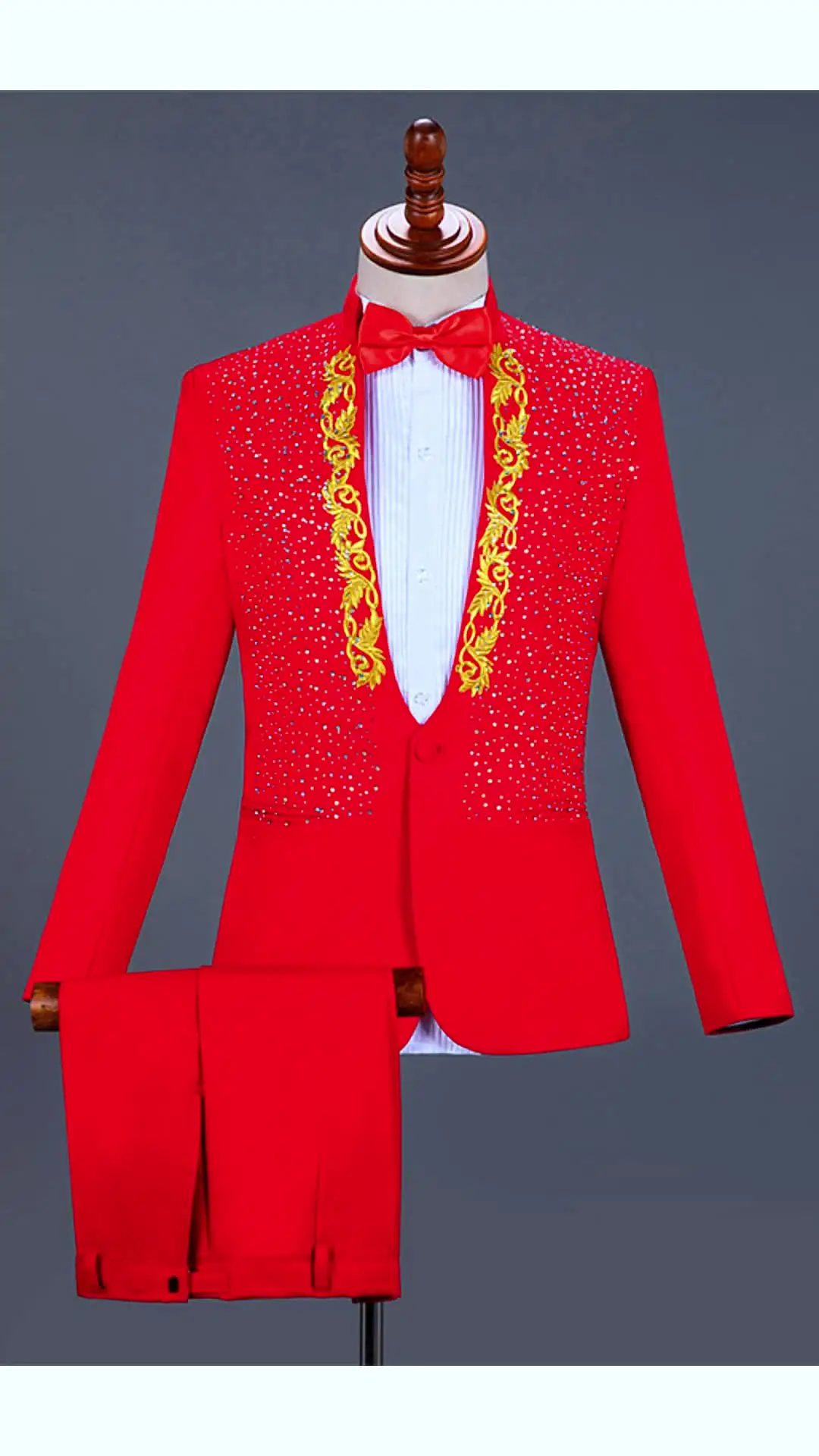 Blazer Suit Abito da Uomo Elegante Uomo Abito Giacca