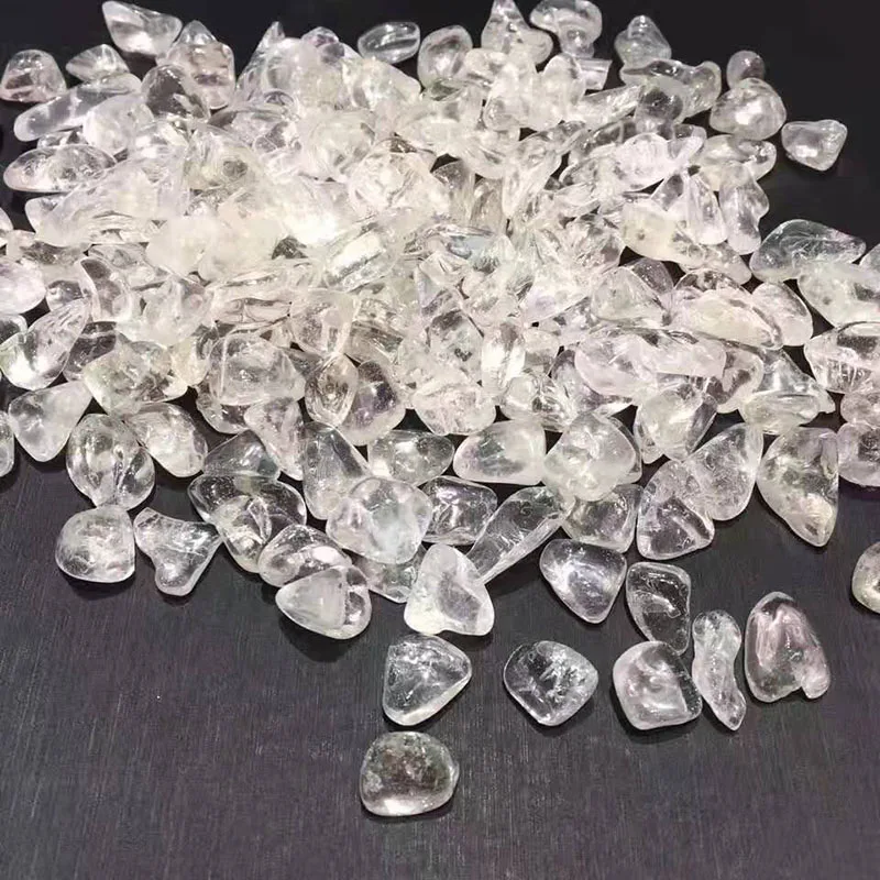 
Factory Wholesale Polished Quartz Gravel Rock Crystal Healing Stones Gravel Tumbled Stones For Decor 