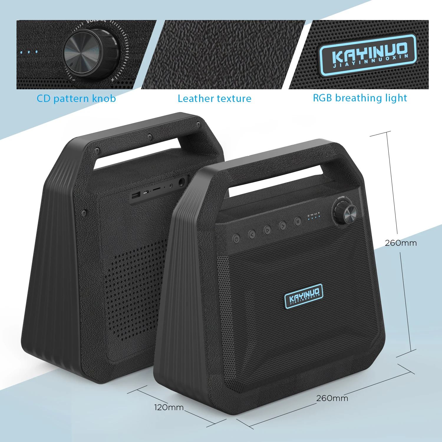 Factory Private model KAYINOW-K10 Outdoor travel portable Bluetooth wireless Super bass loud speaker - ANKUX.COM