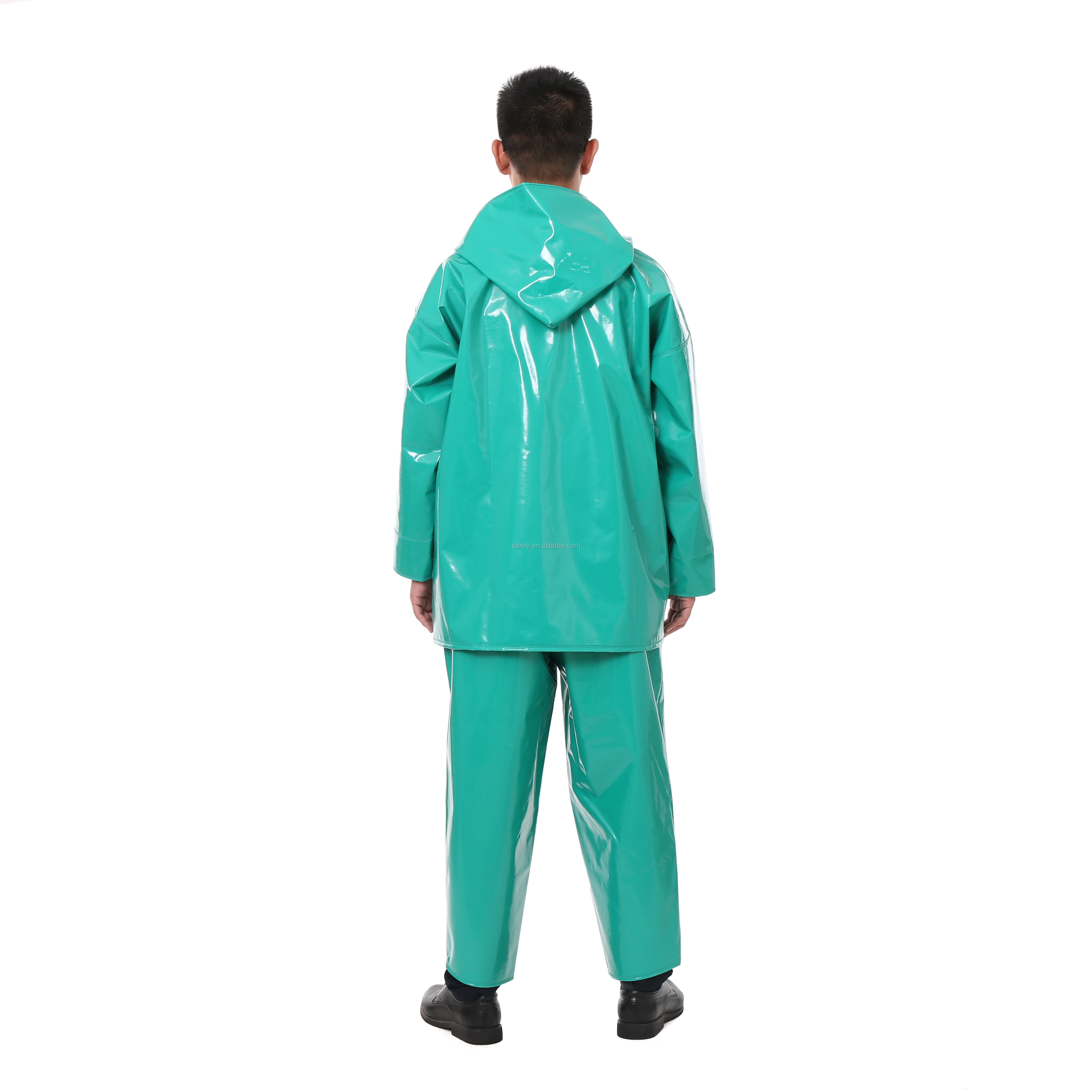 Oem Waterproof Heavy Duty Protective Rain Coat Fishermen Jacket And Bib