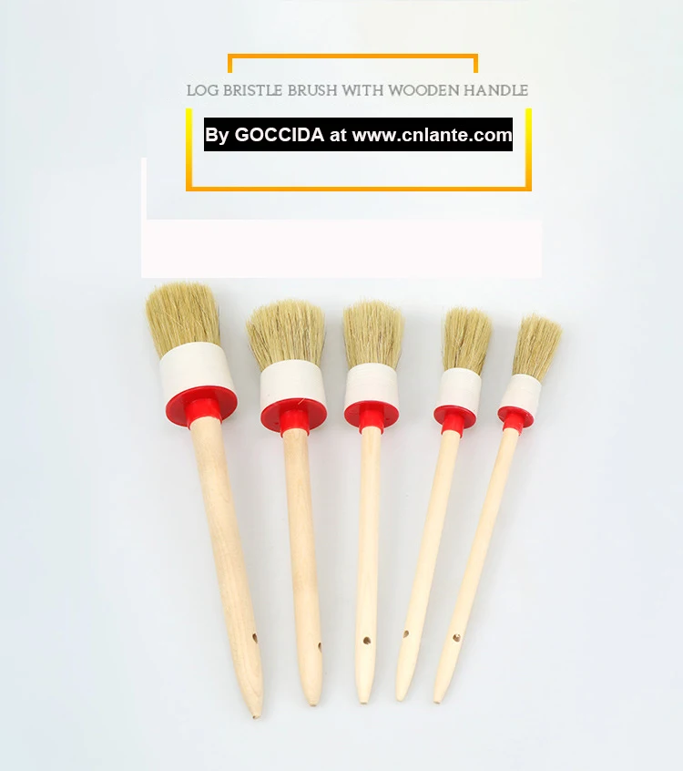 Multipurpose high quality auto small hand detail cleaning brush set