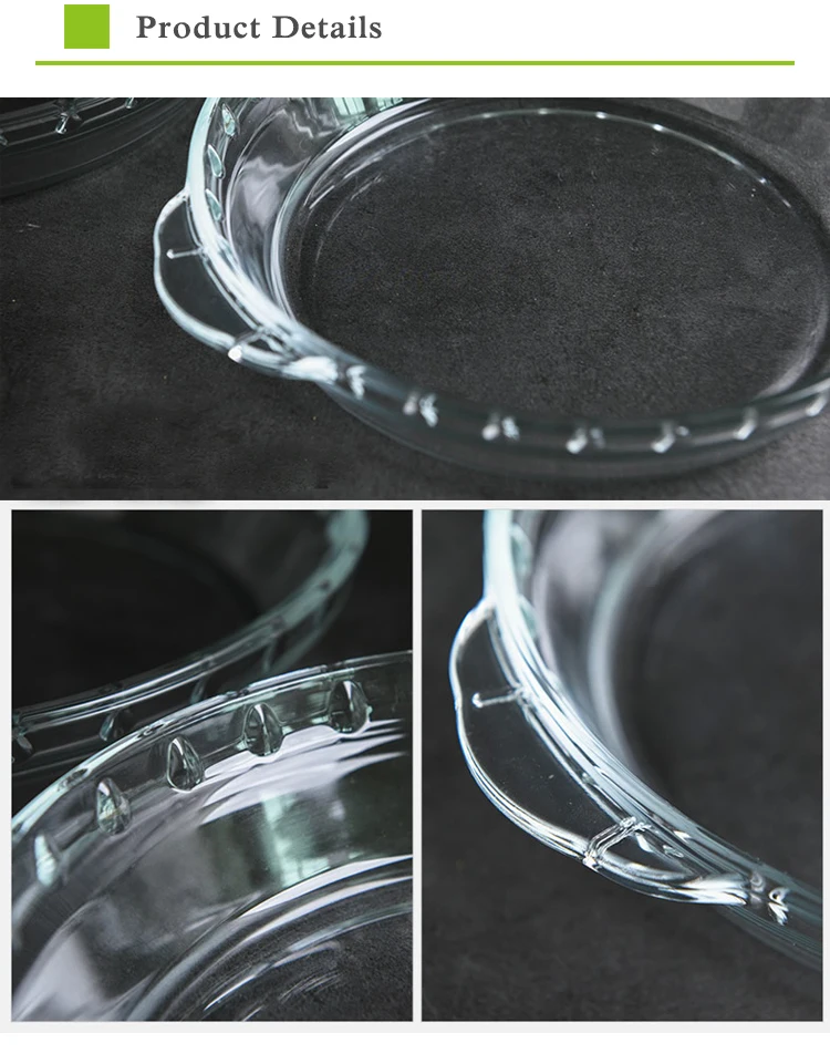 Oven Basics Glass Pie Baking Dish 9.5inch Glass Fish Shaped Baking Pan