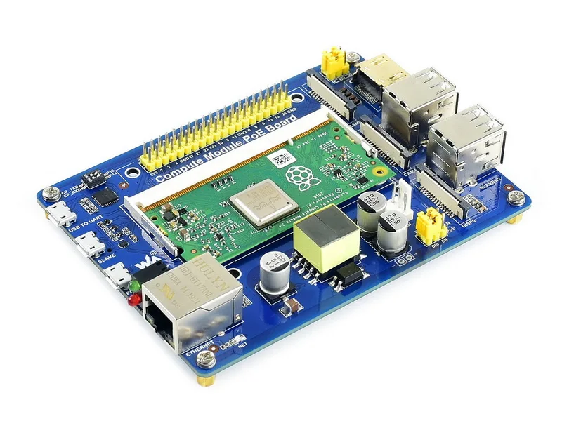 Compute Module IO Board with PoE Feature, for Raspberry Pi CM3 / CM3L / CM3+ / CM3+L
