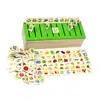 Wooden Sorting Box with Sorting Lid - 8 Categories Total 80 Objects Baby Toys