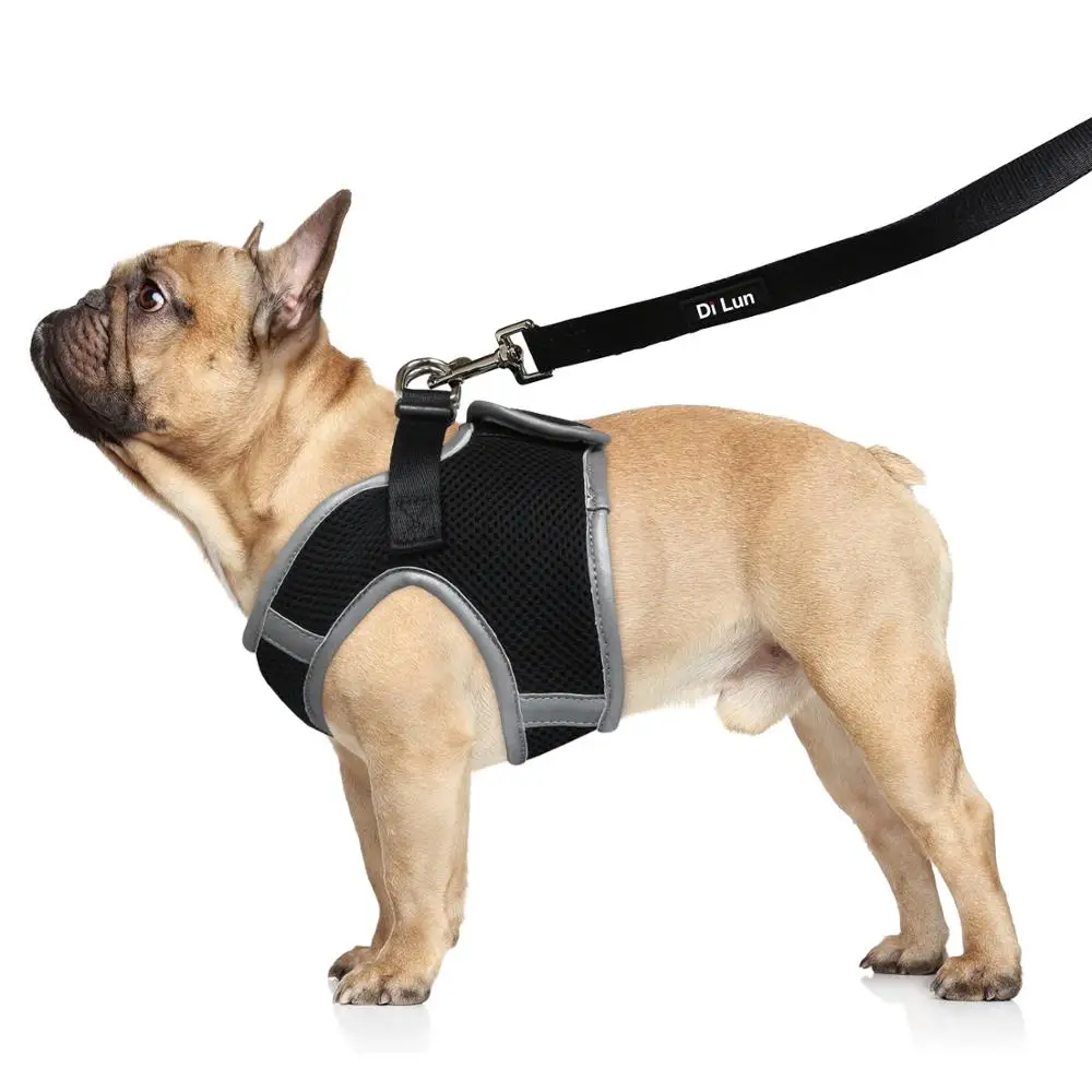 
Padded Mesh No Choke Reflective Pet Dog Safety Harness Vest for Large Dogs 