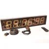 Indoor 4 inch 6 digits led digital clock wall mounted