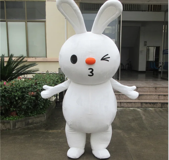 Rabbit cartoon costume walking cartoon costume