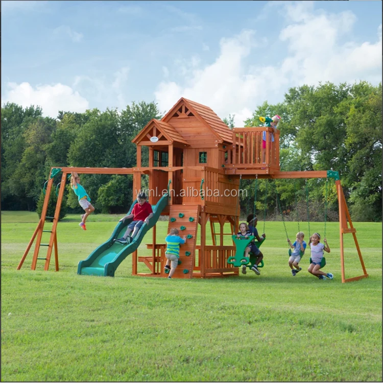 quality wooden swing sets