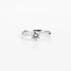 vogue 14k white gold 6 claws pointed setting solitaire moissanite engagement ring