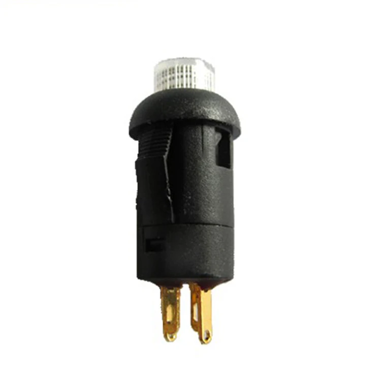 SPST 0.2A Momentary LED Plastic Push Button Power Switch