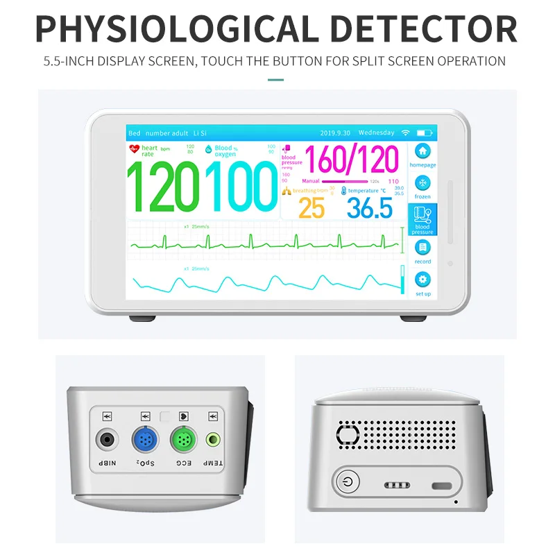 Electrocardiograph For Chest Smart Mini Digital Handheld Ekg Monitor ...