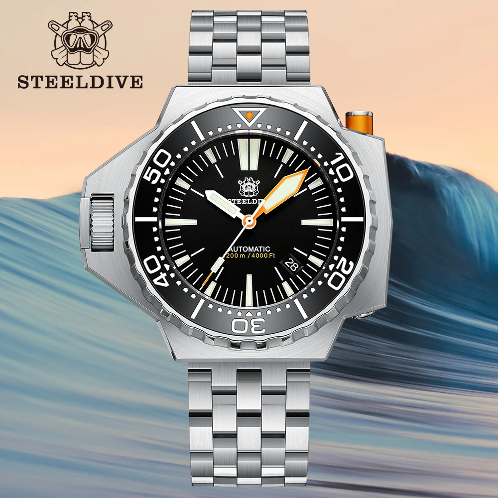 STEELDIVE SD1988 Automatic 56MM Steel Dive Watch, 1200M Waterproof