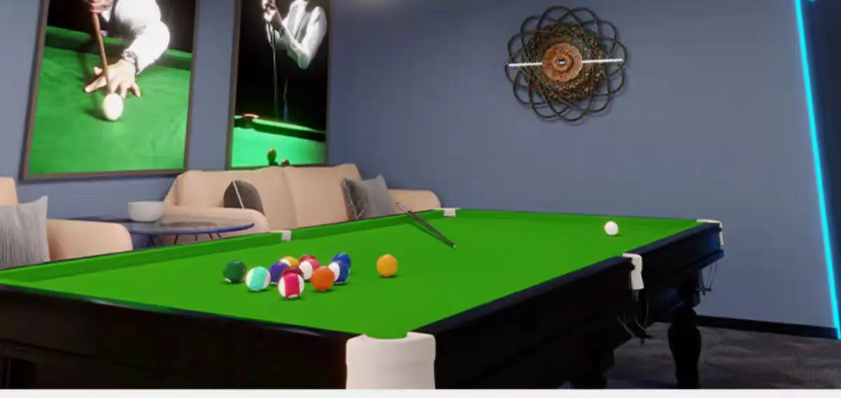 product modern simple design high end billiard room atmosphere led pendant lamp seamless splicing pool room ambiance decorative lighting-4