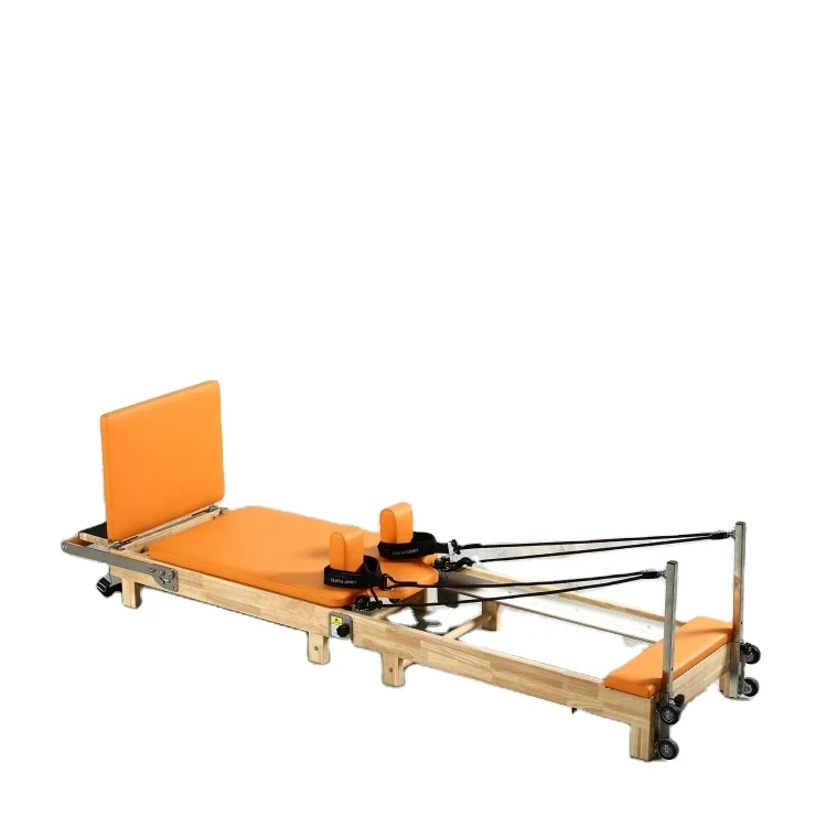 2024 White Maple Wood Exercise Yoga Equipment Foldable Pilates Machine