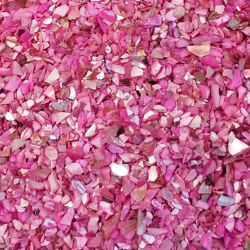 Irregular Shape Natural Crushed Shells 4-10 Mm Size Colorful Mother Of ...