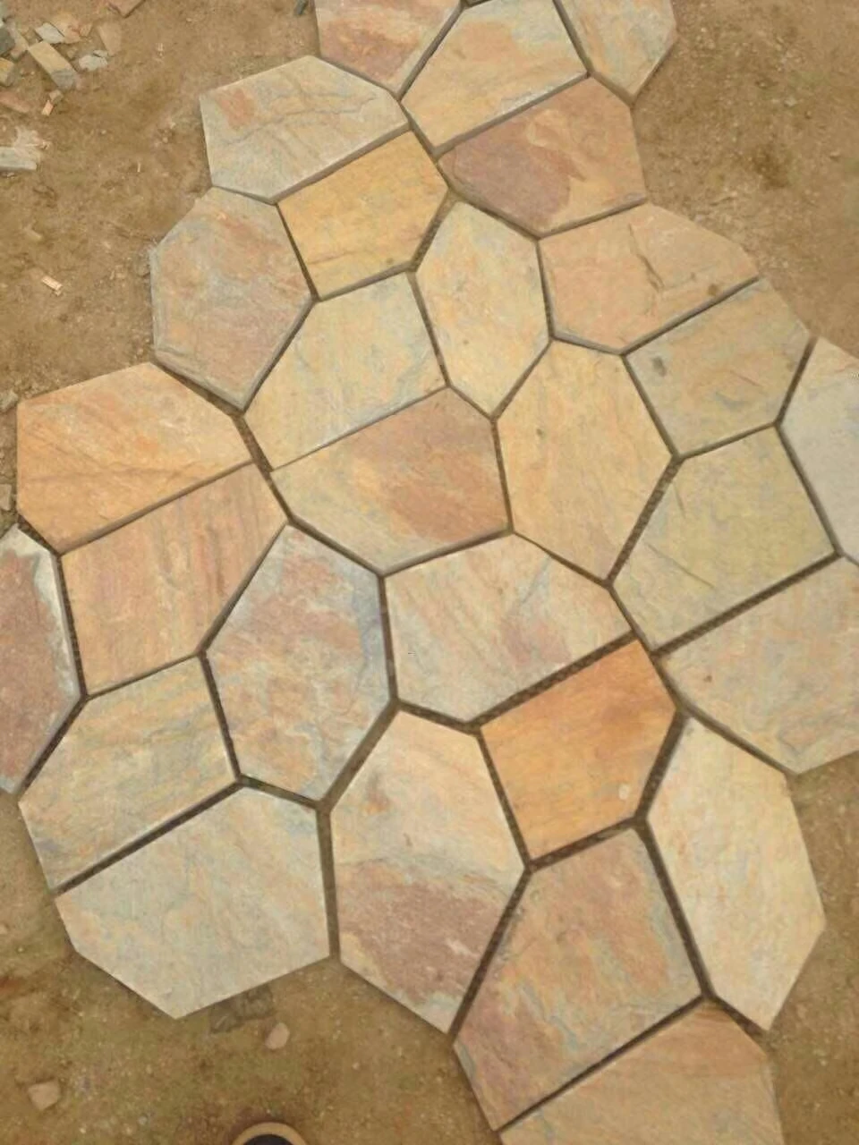 好价格生锈板岩不规则形状板岩瓷砖