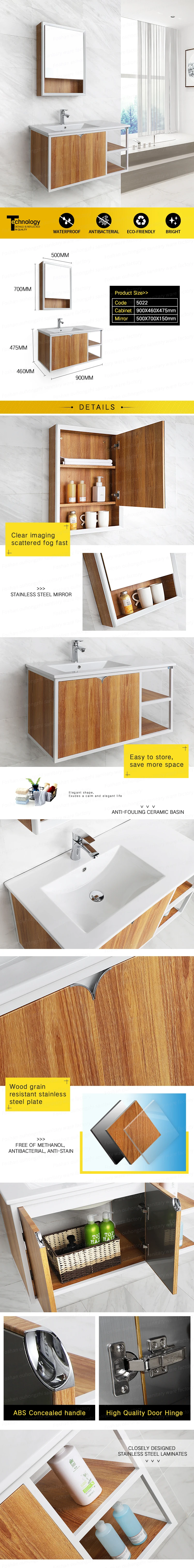 2019 New Modern Wall Hung Bathroom Vanity Cabinets