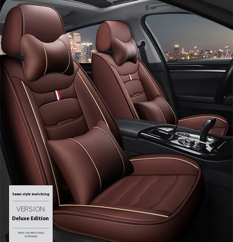 Leather Car Seat Cover Four Seasons Universal Wash-Free Cushion Easy-to-Care Seat Accessory manufacture