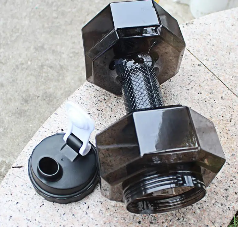 2l big capacity petg eco-friendly cup dumbbell