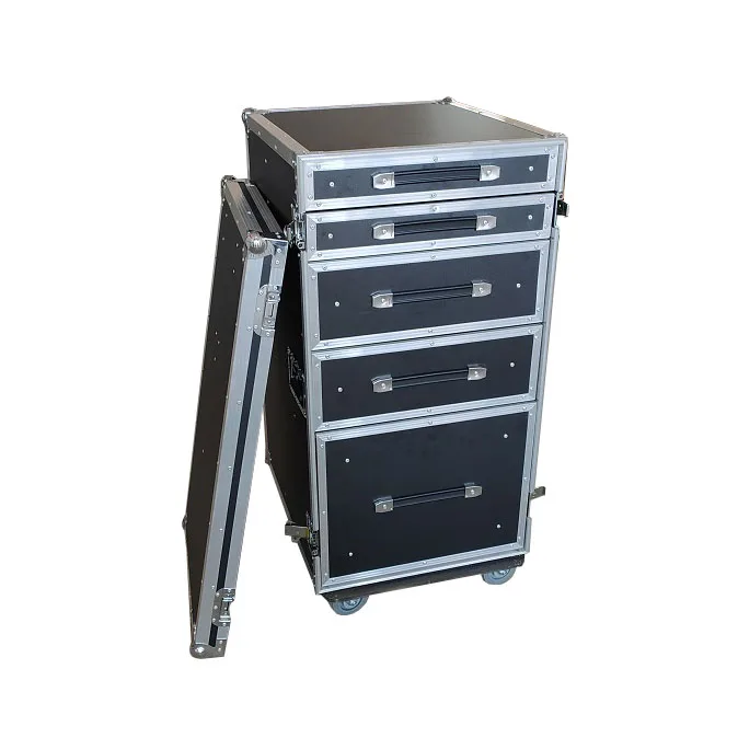 Aluminum Flight Case 20u Rack Case With Drawers Tool Case Buy