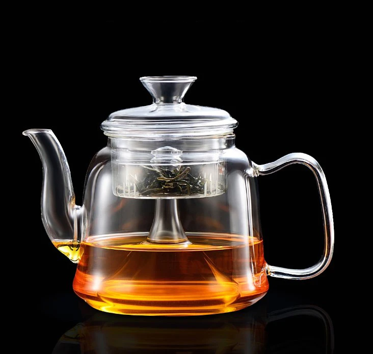 优质玻璃茶壶透明高硼硅玻璃蒸汽茶壶