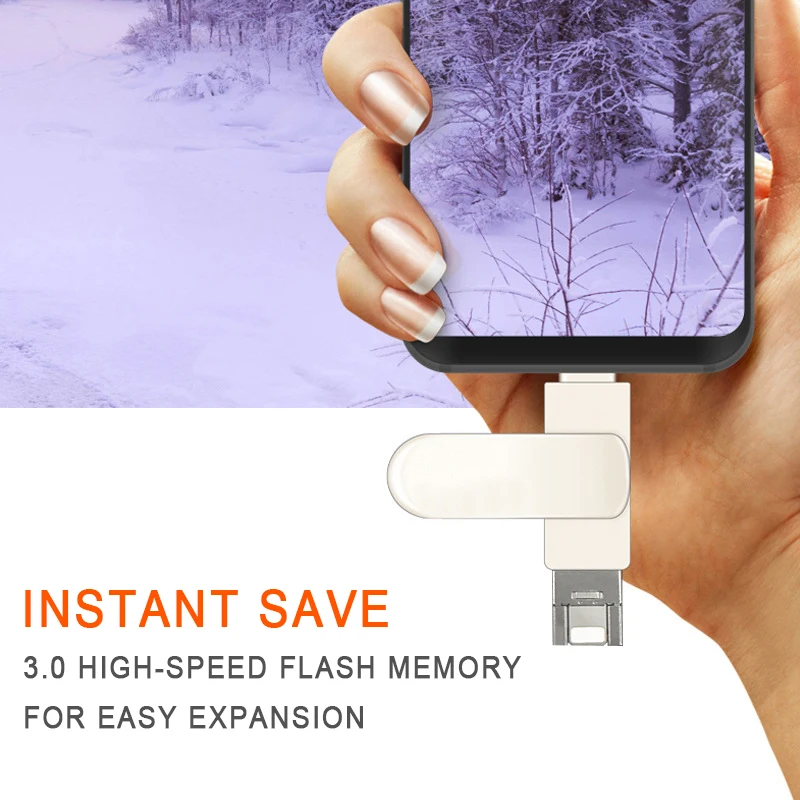 Metal shell rotatable USB flash drive 64gb 32gb 16gb 8gb flash drive memory stick - ANKUX.COM
