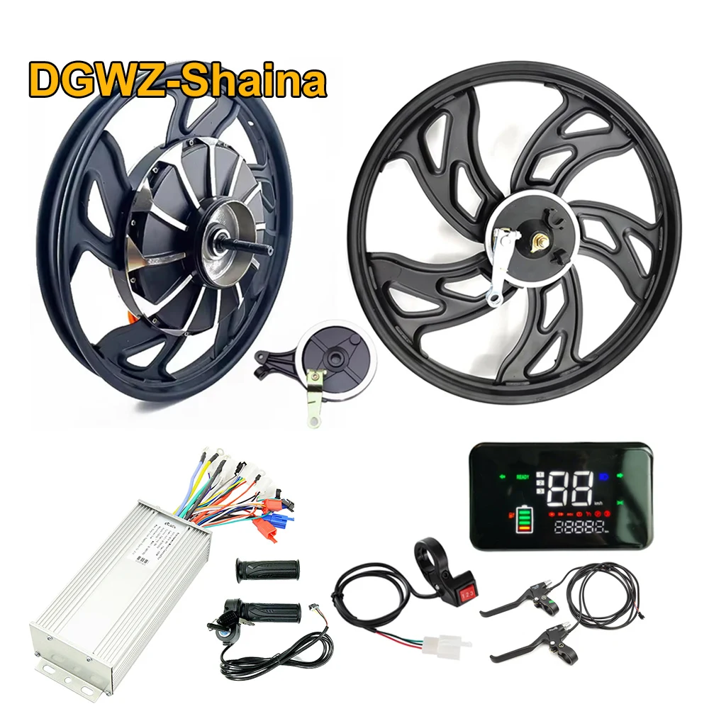 17 Inch 48V 60V 72V 1000W 1500W Brushless Gearless Electric E Bicycle  Motorcycle Bike Hub Motor Conversion Kit