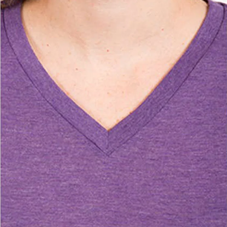 Custom Womens V Neck Plain Tshirts Soft Tri Blend T Shirts - Buy Tri ...