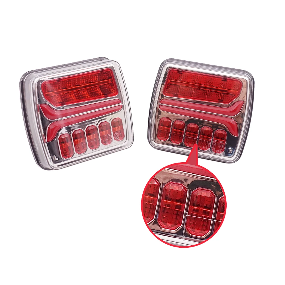 34 Led Wireless Magnetic Led Trailer Tail Lights Kit 12-24V E-Mark Waterproof Tail Indicator Brake Light for Truck Trailer manufacture