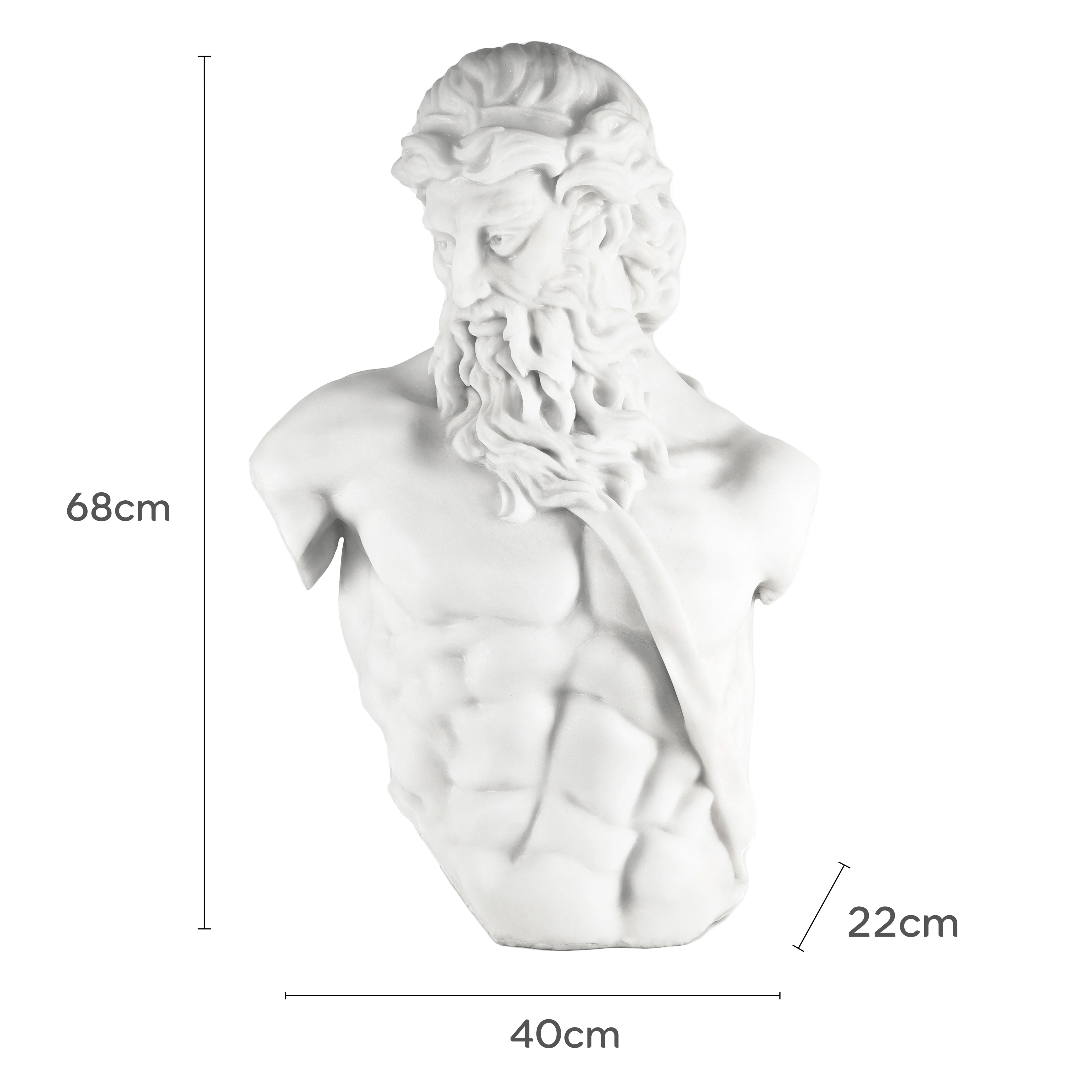 Poseidon Resin Statue Modern Resin Sculpture Statue Customized Design