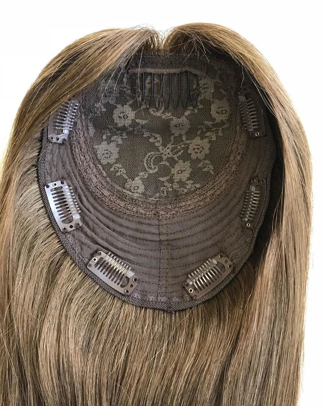 Raw 100% European Virgin Silk Base Human Hair Topper Jewish Wig Topper ...