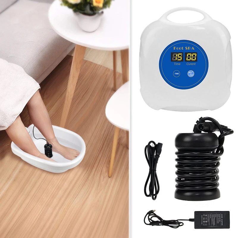 Home Use Portable Ionic Detox Foot Spa Machine Mini Ionic Foot Bath Machine With Array