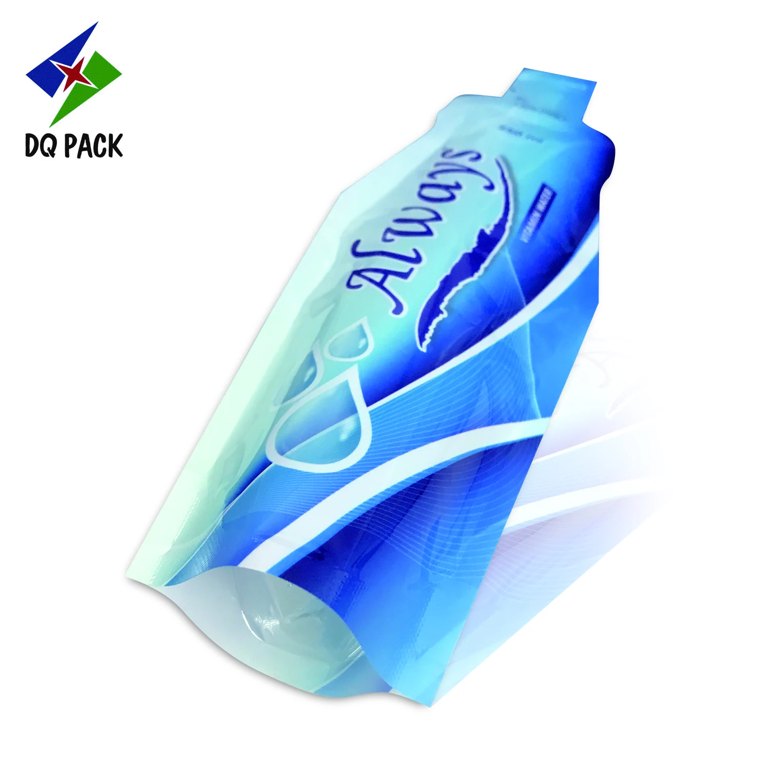 DQ PACK flexible packaging Plastic bottle fruit-shape pouch for juice food packaging pouch