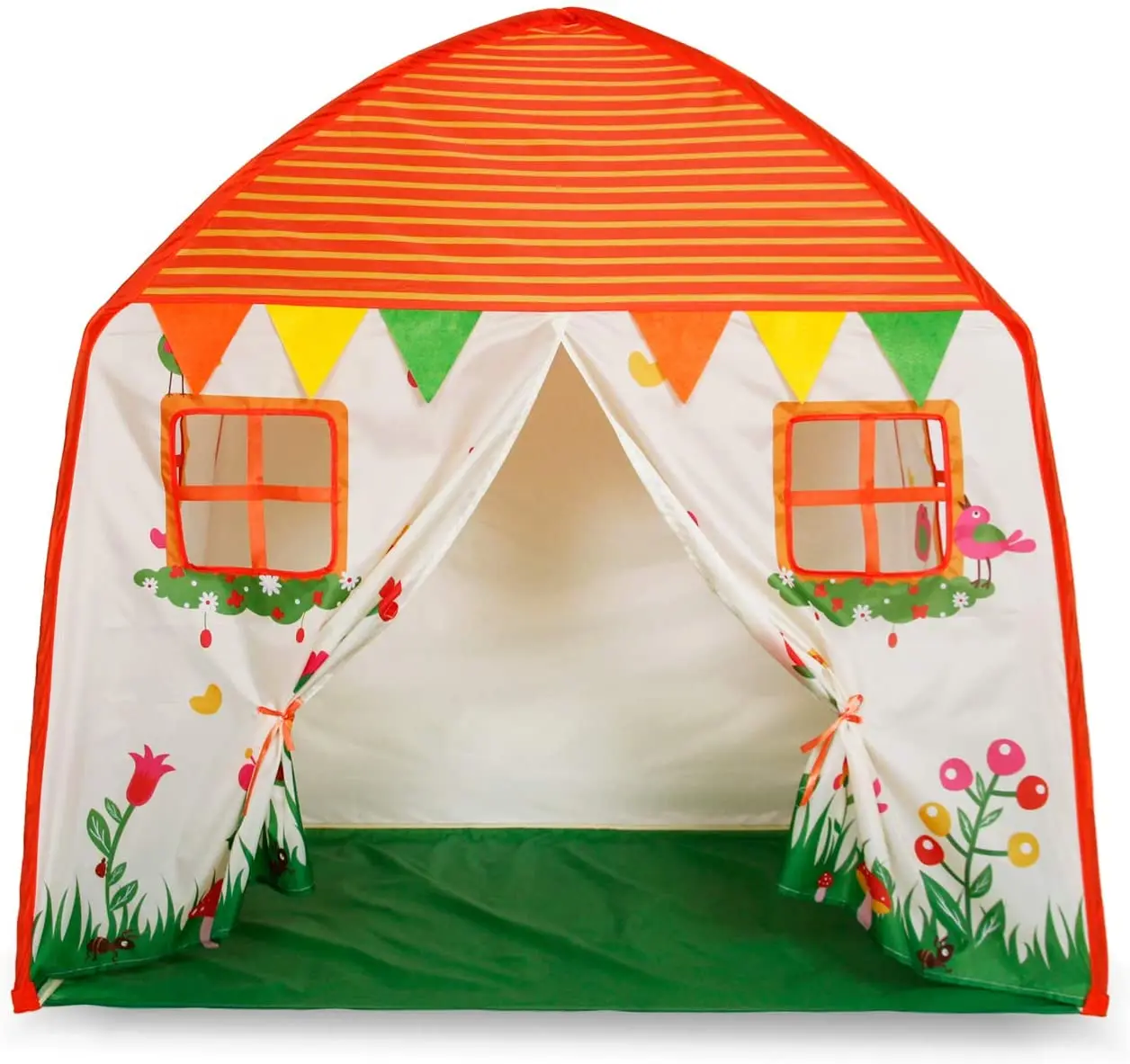 Homfu Kids Indoor and Outdoor Toy Tent Princess Prince Castle Children Play Tent 