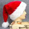 Excellent Quality Increase thickening big ball Plush Christmas Santa hat decoration for men and women