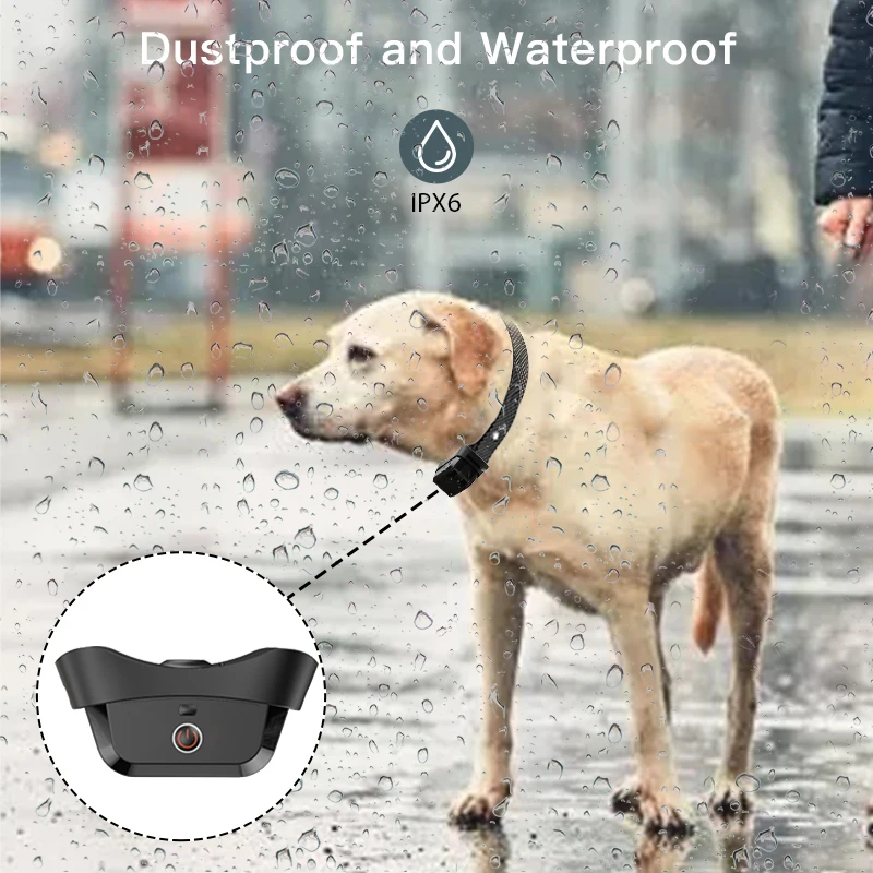 Waterproof Safe Citronella Spray Training Collar Vibrating Collar No Shock Dog Training Collar