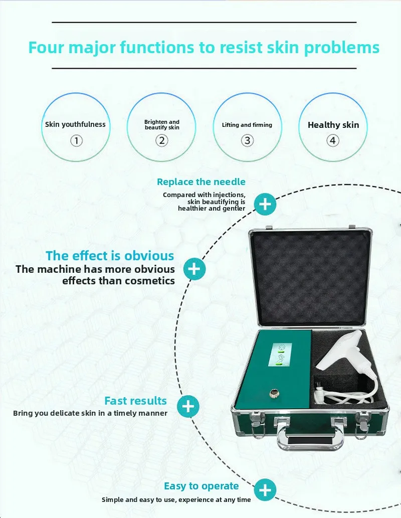 Korean Handheld Nano Gene Gun Hydration Infusion Device Non-Invasive ABS Material for Beauty Salon Use Needle-Free